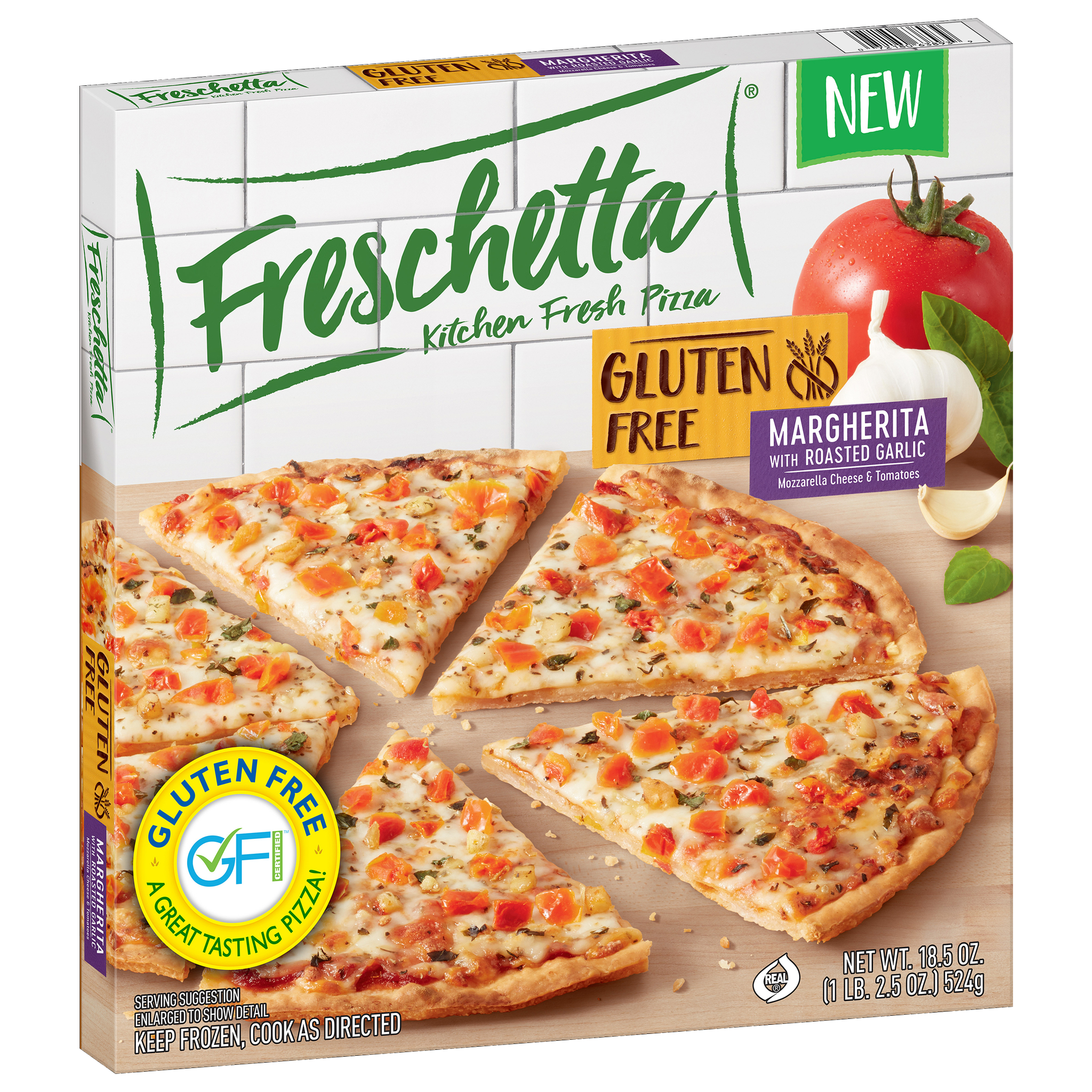 FRESCHETTA® Gluten Free Margherita with Roasted Garlic Pizza