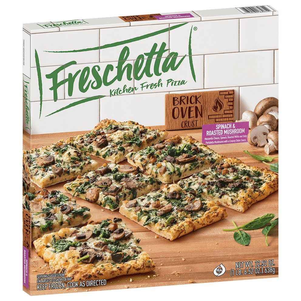 FRESCHETTA® Brick Oven Crust Spinach & Roasted Mushroom Pizza