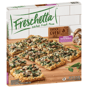 FRESCHETTA® Brick Oven Crust Spinach & Roasted Mushroom Pizza
