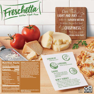 FRESCHETTA® Thin Crust Five Cheese Pizza Back Panel